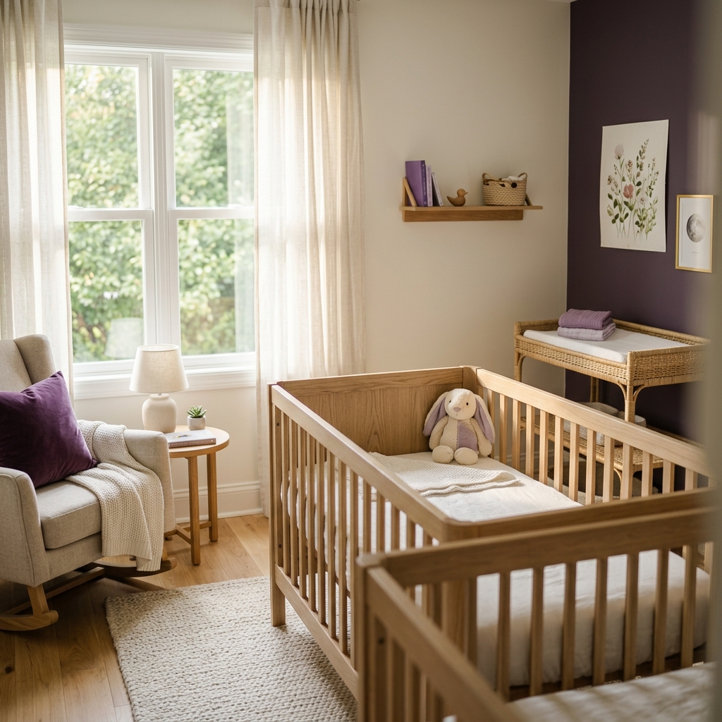 따뜻하고 고급스러운 아이방과 소중한 생명을 상징하는 별 빛