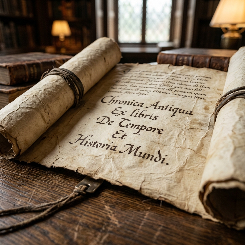 언어의 기원과 어원을 상징하는 예술적 그래픽