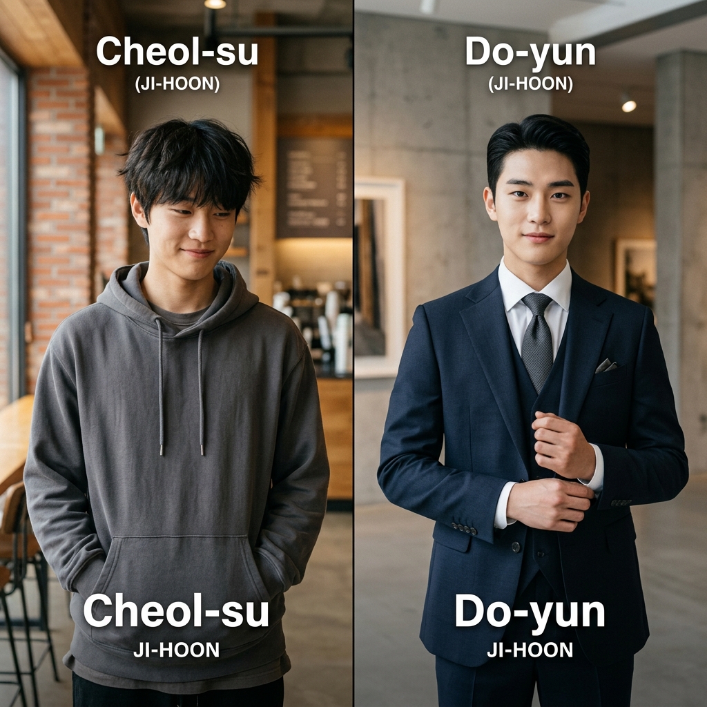 철수에서 도윤으로의 이미지 변화