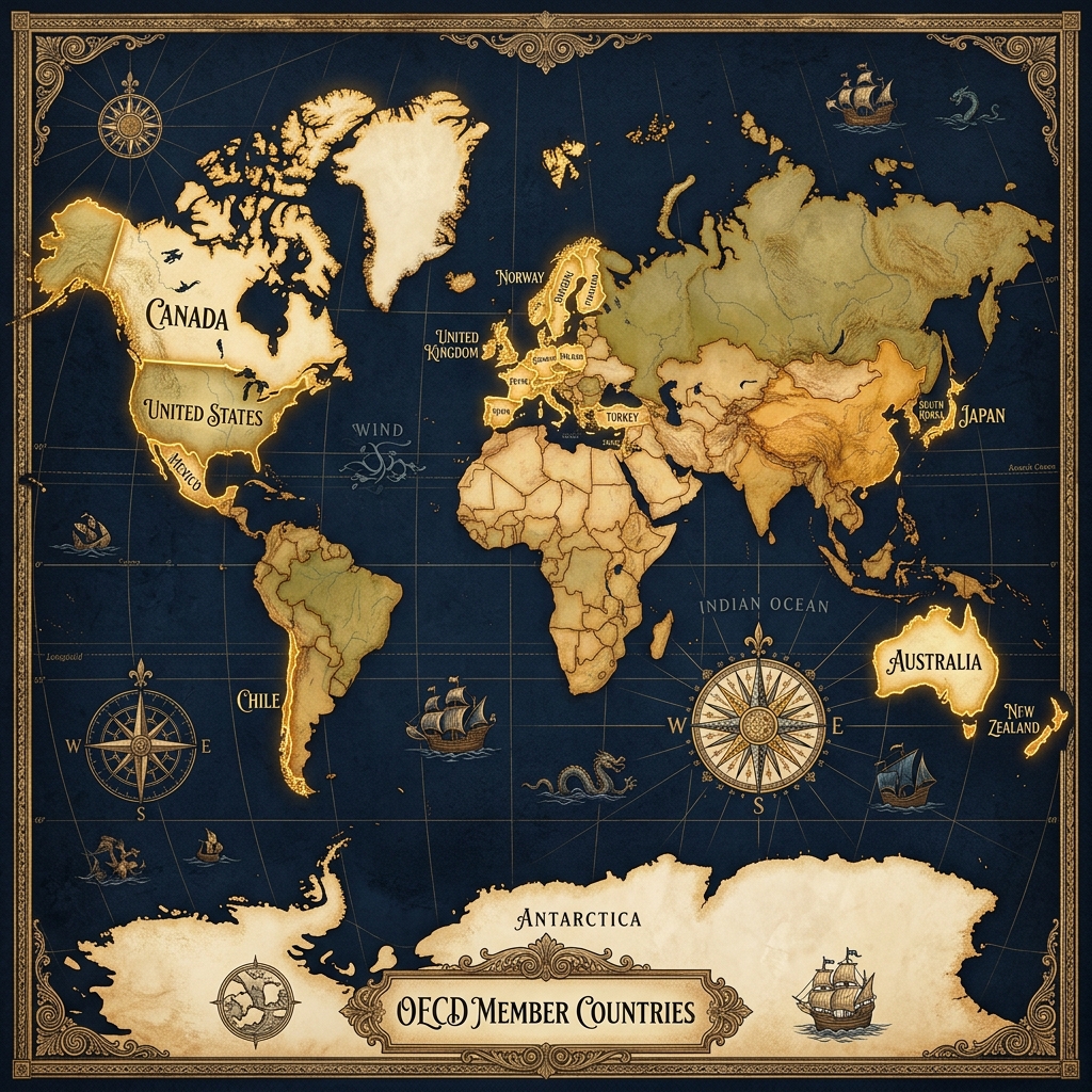 OECD 국가 지도